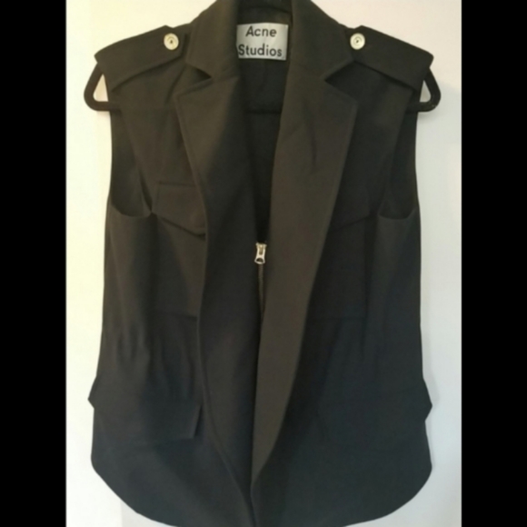 Rare Acne Studios Revel Cargo Vest Size 34 XS - Picture 3 of 12